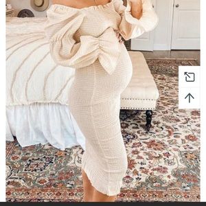 Maternity bump friendly dress